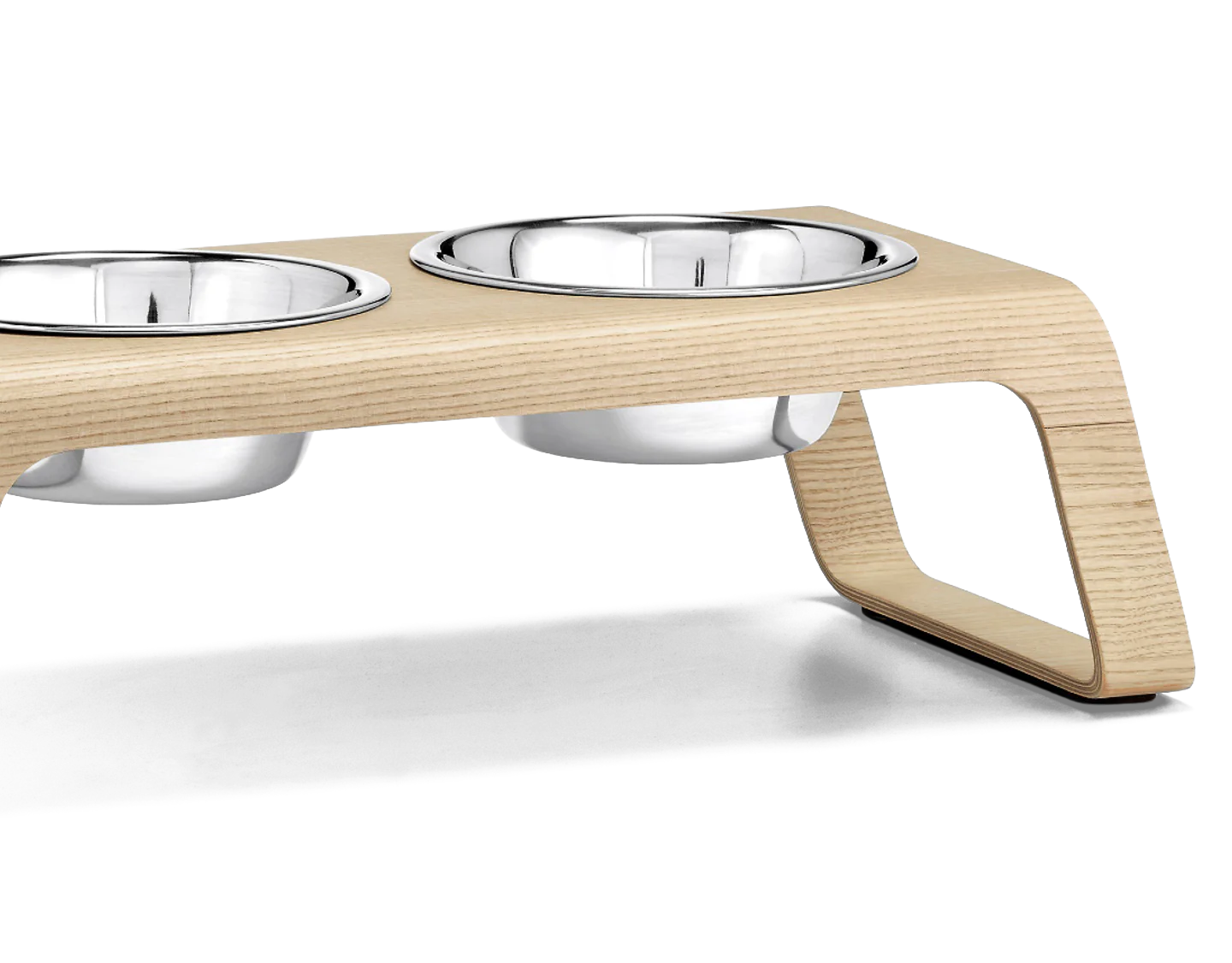 Desco - Dog Feeder with Stainless Steel Bowls