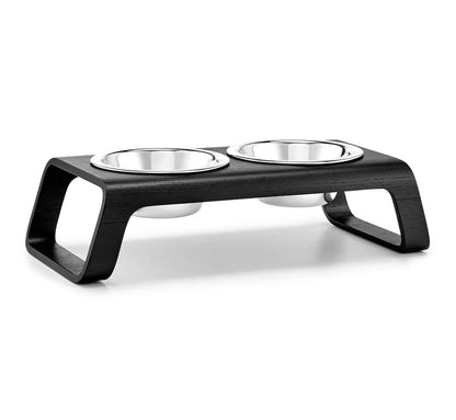 Desco - Dog Feeder with Stainless Steel Bowls
